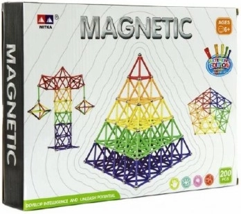 Magnetisk byggesæt Witka 200 stk