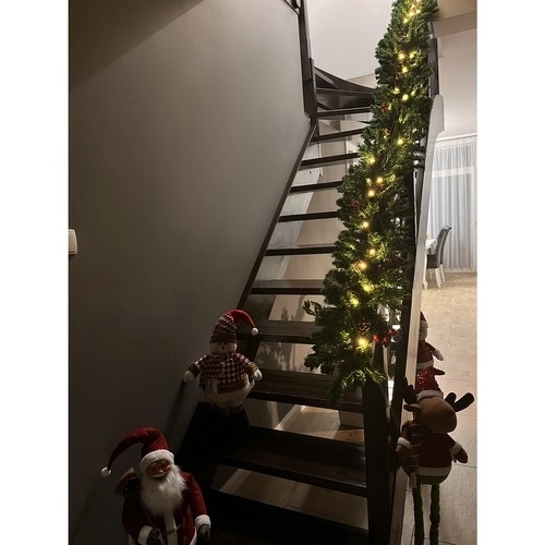 Jul krans / dekoration 2,7 m med LED-lys Ruhhy 22322