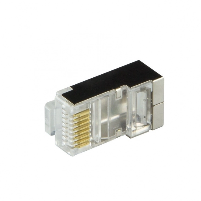 RJ45 CAT.6 stik med beskyttelse, sort