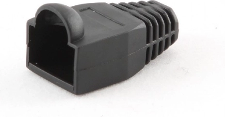 Beskyttelseshætte til RJ45-stik, 100 stk., sort