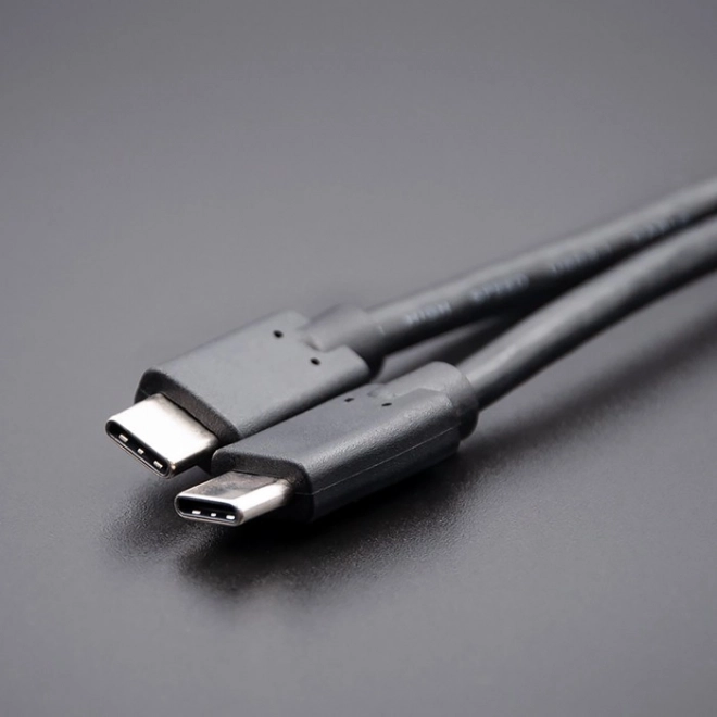 USB-C til USB-C kabel til dataoverførsel og opladning, 3m, sort