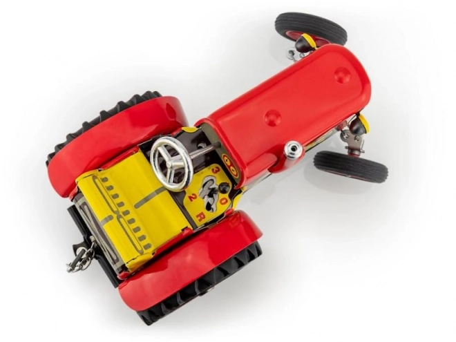 Traktor Zetor rød med nøgle metal 14cm 1:25 i æske Kovap
