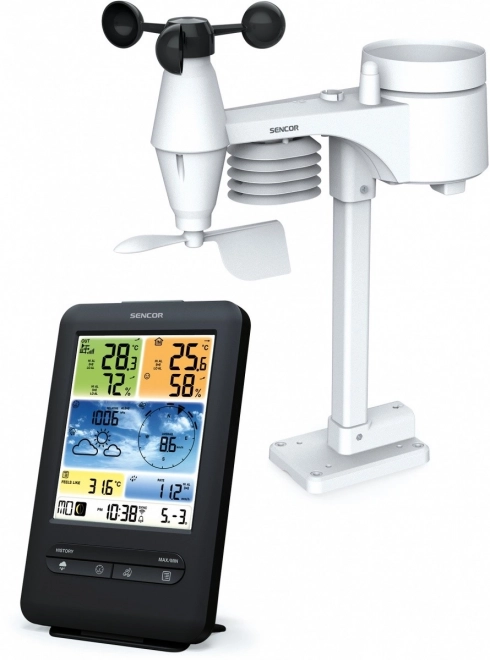 Professionel vejrstation med WiFi sensor 5i1