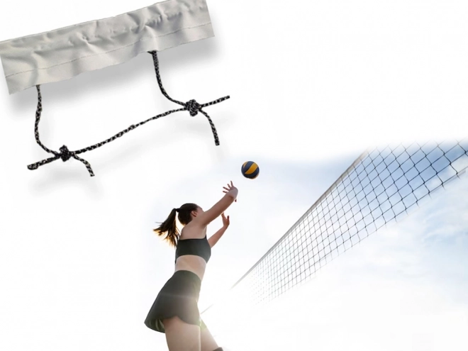 Volleyballnet sort 9,5 x 1 m