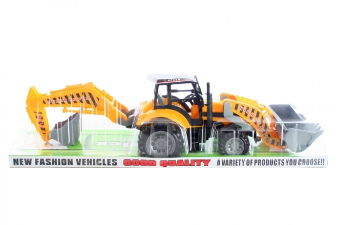 Byggetraktor stor