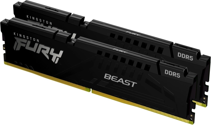 Kingston FURY Beast DDR5 32 GB (2×16 GB) 5600 MHz CL36, sort, AMD EXPO