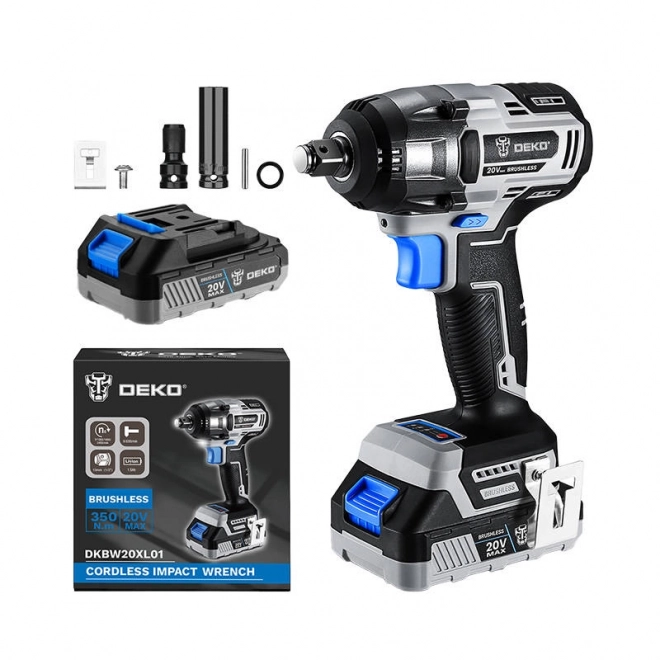 Trådløs slagtopnøgle Deko Tools DKBW20XL01-S3 20V