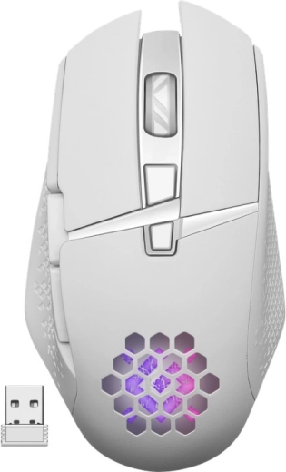 Trådløs gamingmus DEFENDER Glory, hvid