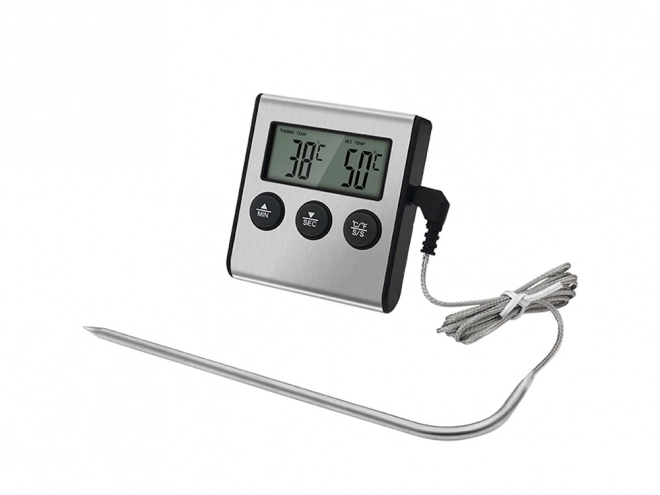 Digitalt termometer med termosonde til kød