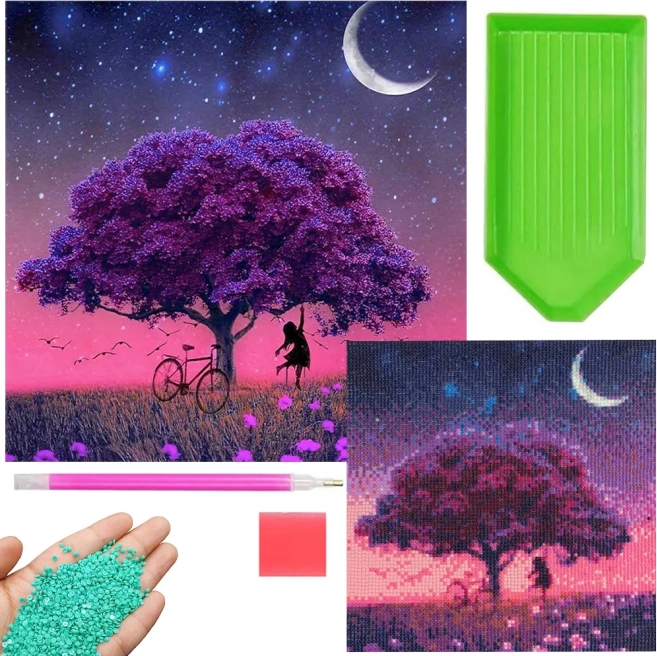 Diamantmosaik Træ
