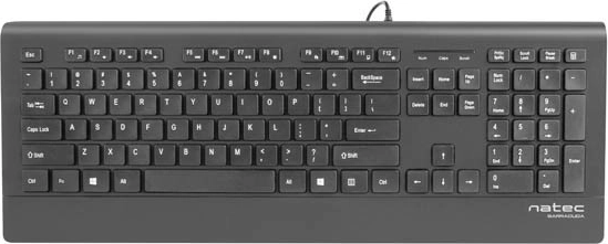 Tastatur Natec Barracuda Slim sort USB
