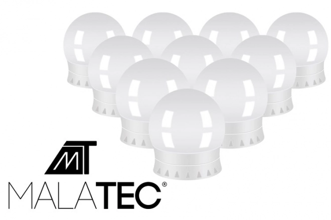 LED lamper til spejl/borde - 10 stk.