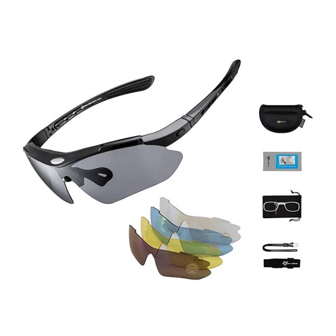 Polariserede cykelbriller Rockbros 10003 (sort)