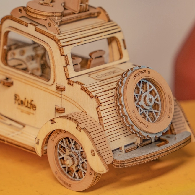 Vintage Automobil - moderne 3D træpuslespil
