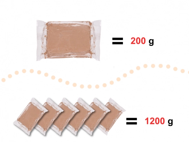 Lermateriale til drejeskive 1200 g