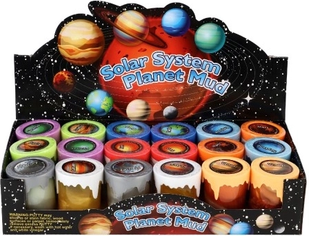 Planetarisk design og klare farver