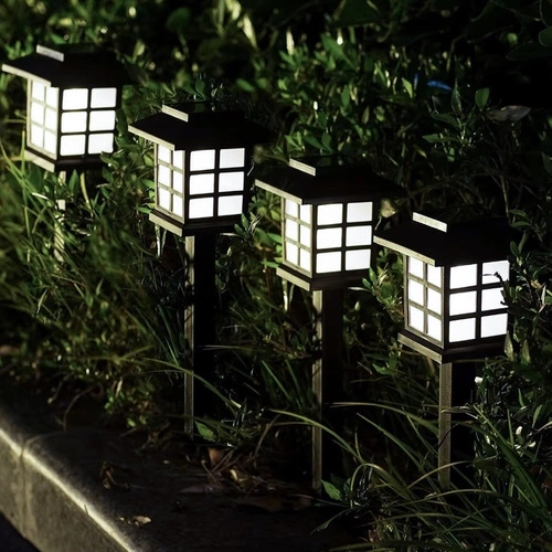 Solcellehave lamper LED – sæt 6x hus