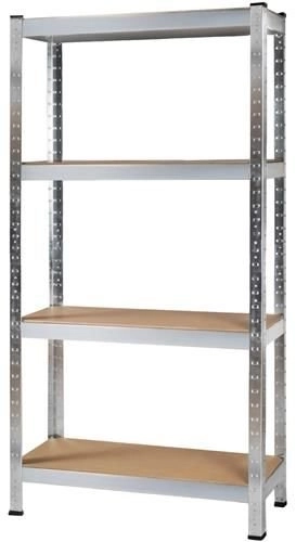Metallreol med 4 hylder 150x75x30 cm