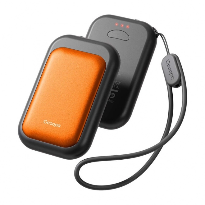 Ocoopa håndvarmer Young 2x2500 mAh, USB-C, sort-orange