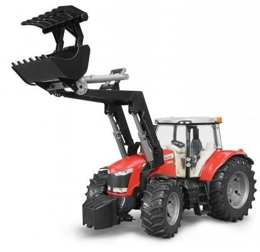 Traktor Bruder Massey Ferguson 7624 med frontlæsser