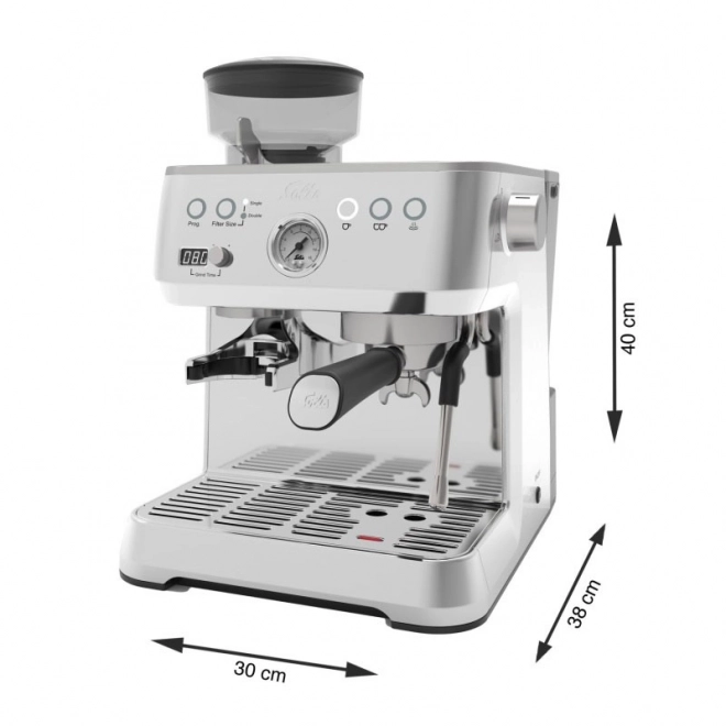 Espresso kaffemaskine Solis Grind & Infuse Perfetta sølv