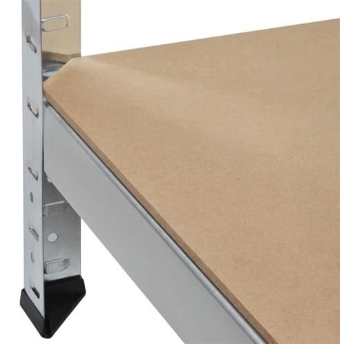Metallreol med 4 hylder 150x75x30 cm