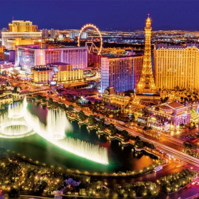 Ikonisk panorama over Las Vegas