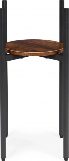 Stilfuld træhylde til planter og dekorationer