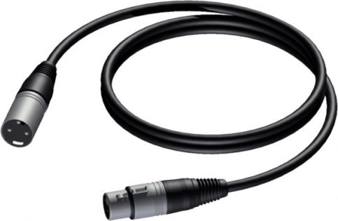 XLR-kabel 3-polet han–hun 5 m