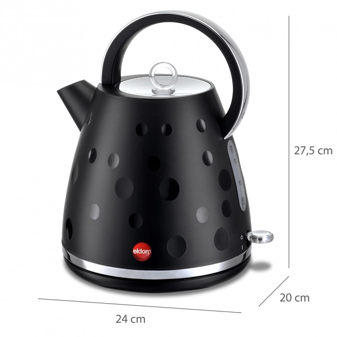 Trådløs elkedel ELDOM C245, sort, 1,7 l