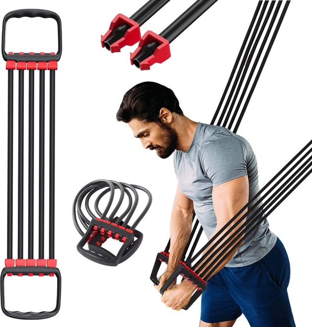 Træningsekspander med 5 modstandsbånd til fitness