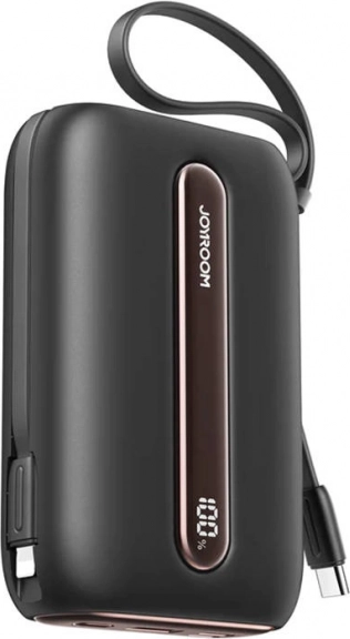 Powerbank Joyroom 10000 mAh med hurtigopladning 22,5 W (sort)