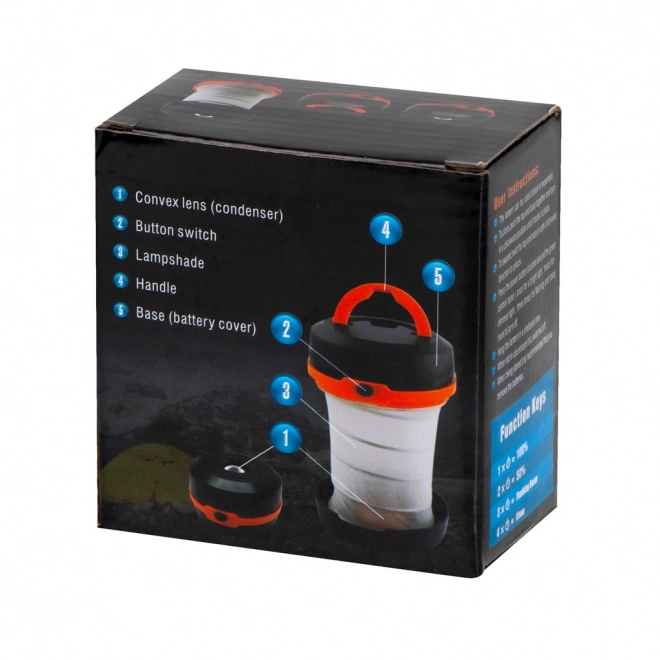 Camping foldbar LED lampe 2i1