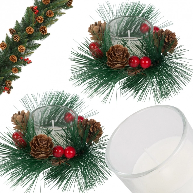 Dekorative julelys i glasudsmykning