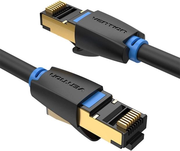 Forgyldte RJ45-stik og robust PVC-kappe