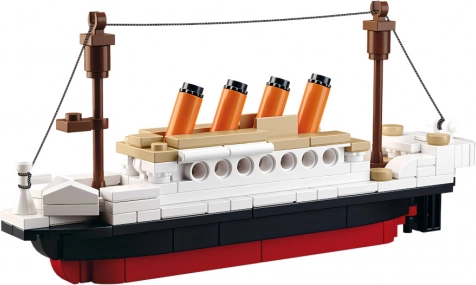 Detaljeret model af skib