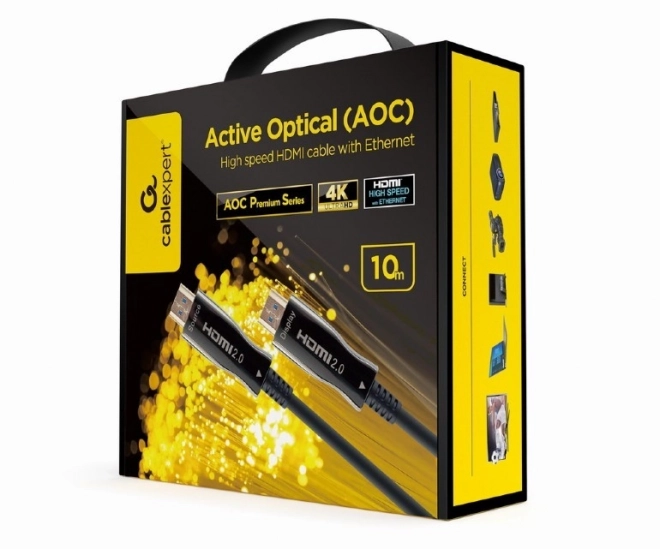 Active Optical HDMI-kabel med ethernet 10 m