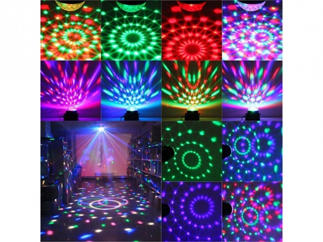 LED-diskoprojektor med RGB-lyseffekter