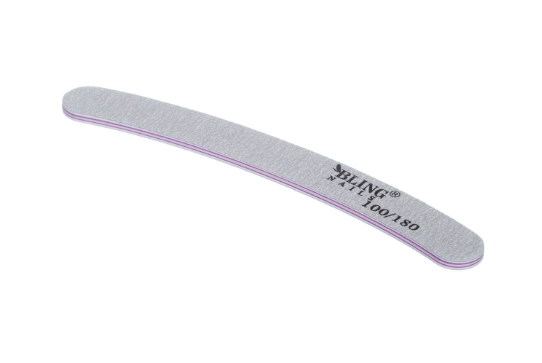 Dobbelt sidet neglefil, grå, BLING 100/180 - type 7