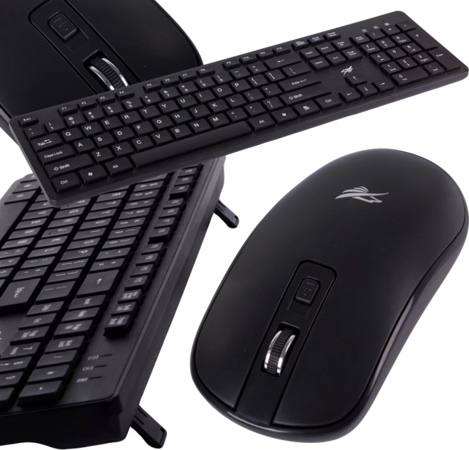 Trådløst tastatur- og musesæt med stille drift og numerisk tastatur – USB