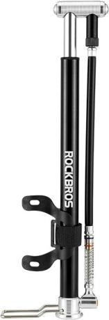 Bærbar cykelminipumpe ROCKBROS, aluminium, 160 psi (sort)