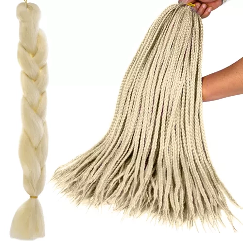 Syntetiske hår fletninger blond Soulima 23556
