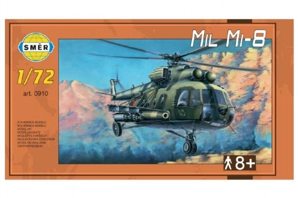 Model Mil Mi-8 1:72 25,5x29,5 cm i kassen 34x19x6cm