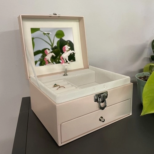 Smykkeskrin/skab med spilledåse 22903