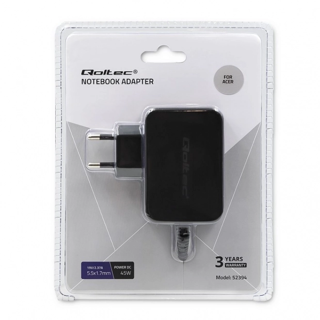 Strømforsyningsadapter til Acer 45W 19V 2.37A
