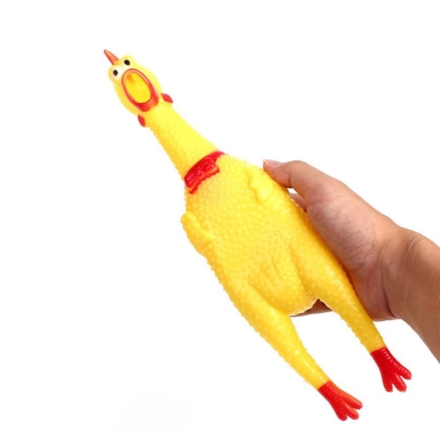 Pivende legetøj til hunde - kylling, 16 cm