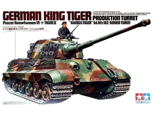 plastikmodel af King Tiger tank til samling