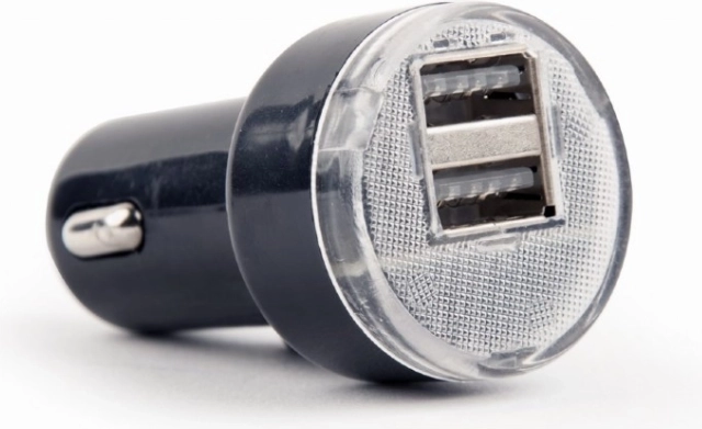 Billader 2× USB 2,1 A sort