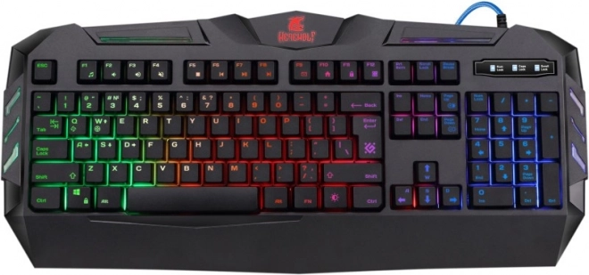 Gamingtastatur Defender Werewolf GK-120DL med membrankontakter og bagbelysning