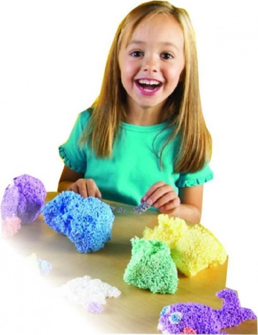 PlayFoam® Modellervoks/Ler kugleformet 4 farver på kort 19,5x27x3cm